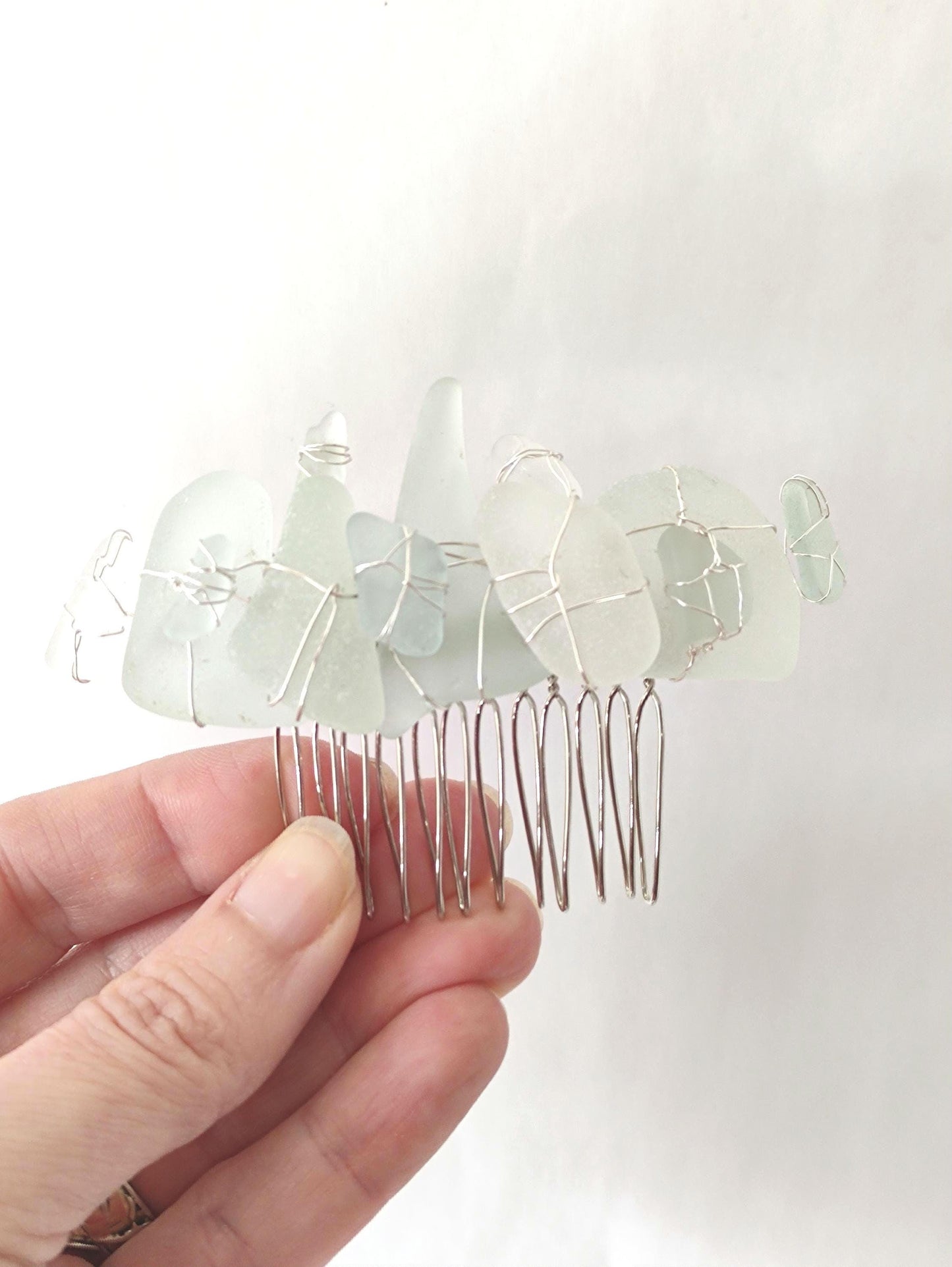 Sea Glass Hair Comb