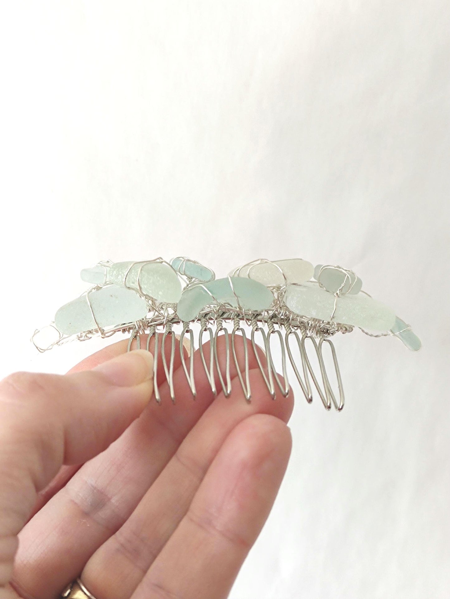 Sea Glass Hair Comb