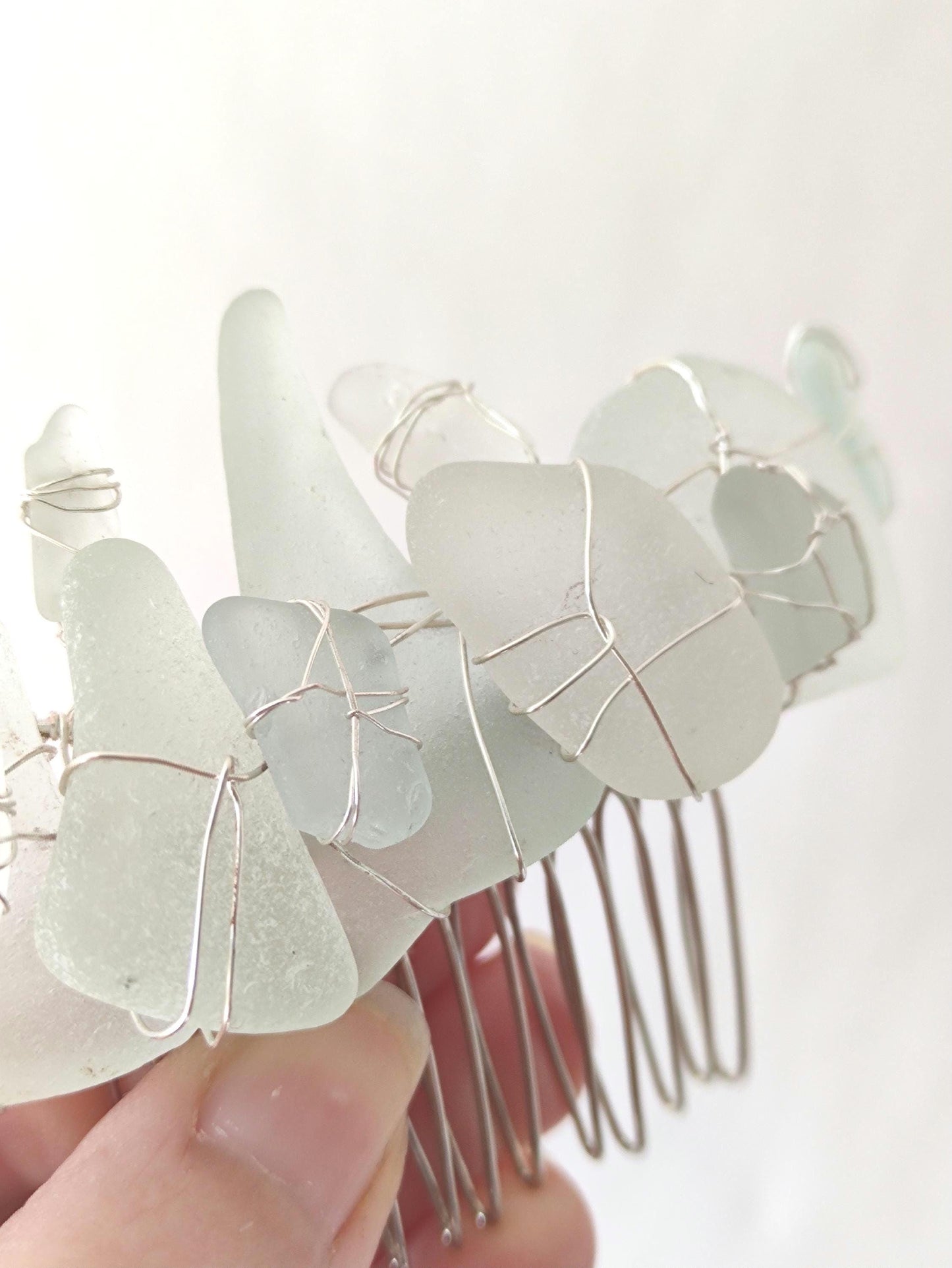 Sea Glass Hair Comb