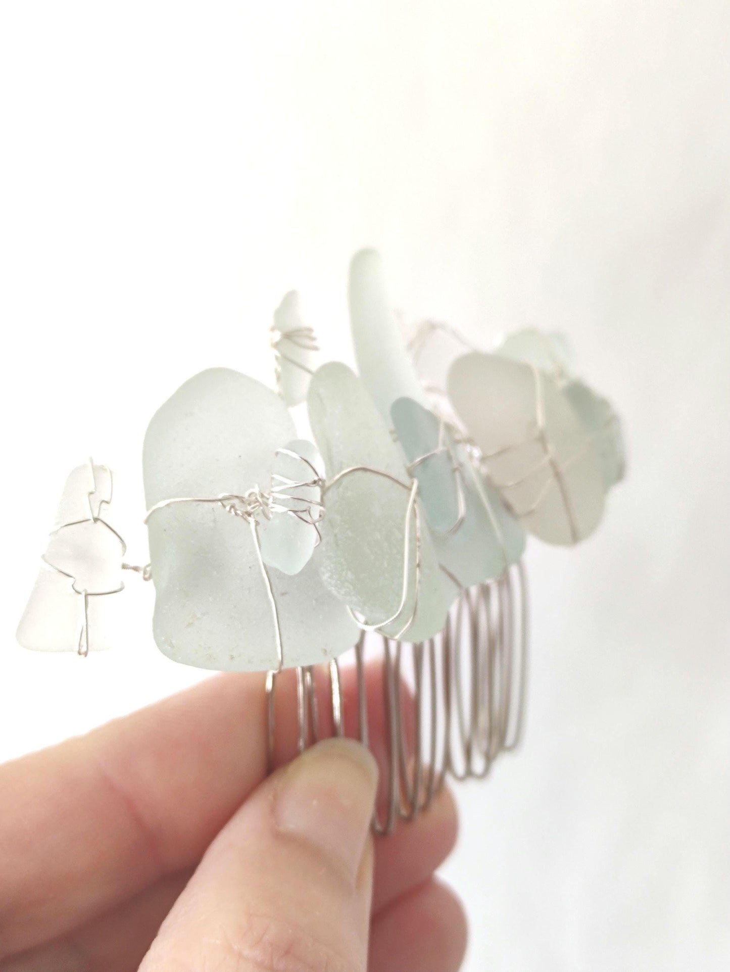 Sea Glass Hair Comb